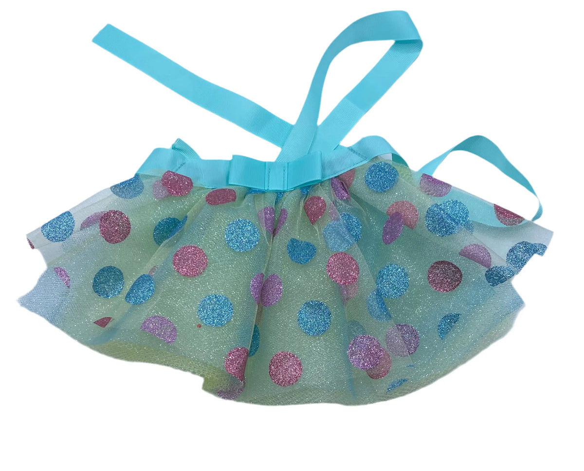 Pink & Blue Polka Dots Pet Tutu nola