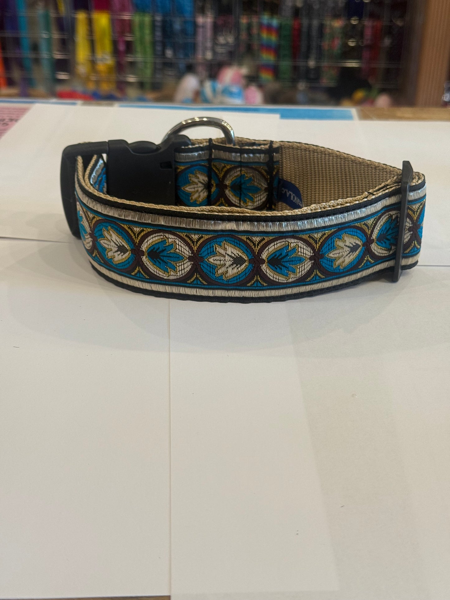 Falling Hard Ribbon Collar Dog Collar (1.5" Wide) (Copy)