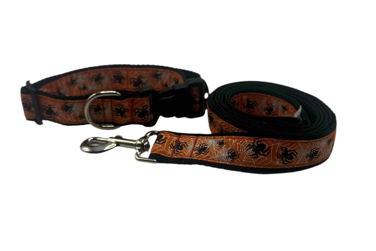 Spider Dog Collars & Leads Ebinger Brother Leather Company / Preston Ribbons