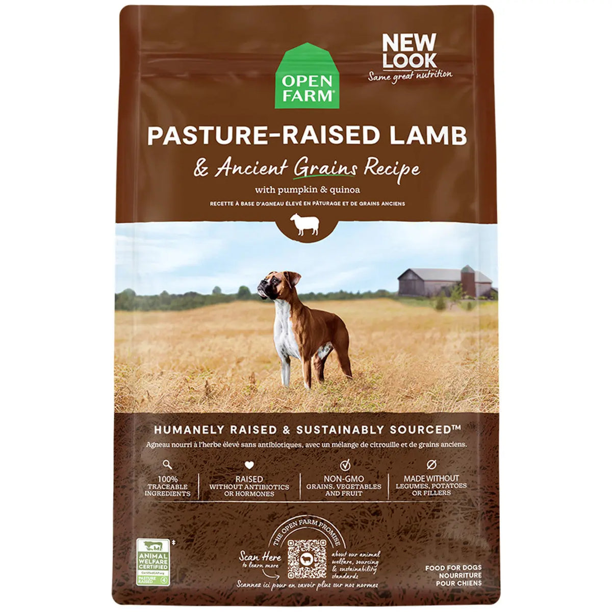Open Farm Pasture-Raised Lamb & Ancient Grains Recipe w/ Quinoa & Pumpkin Dry Dog Food Supreme Pet Supplies (Open Farm)