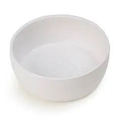 White Speckled Stoneware Pet Bowl.
