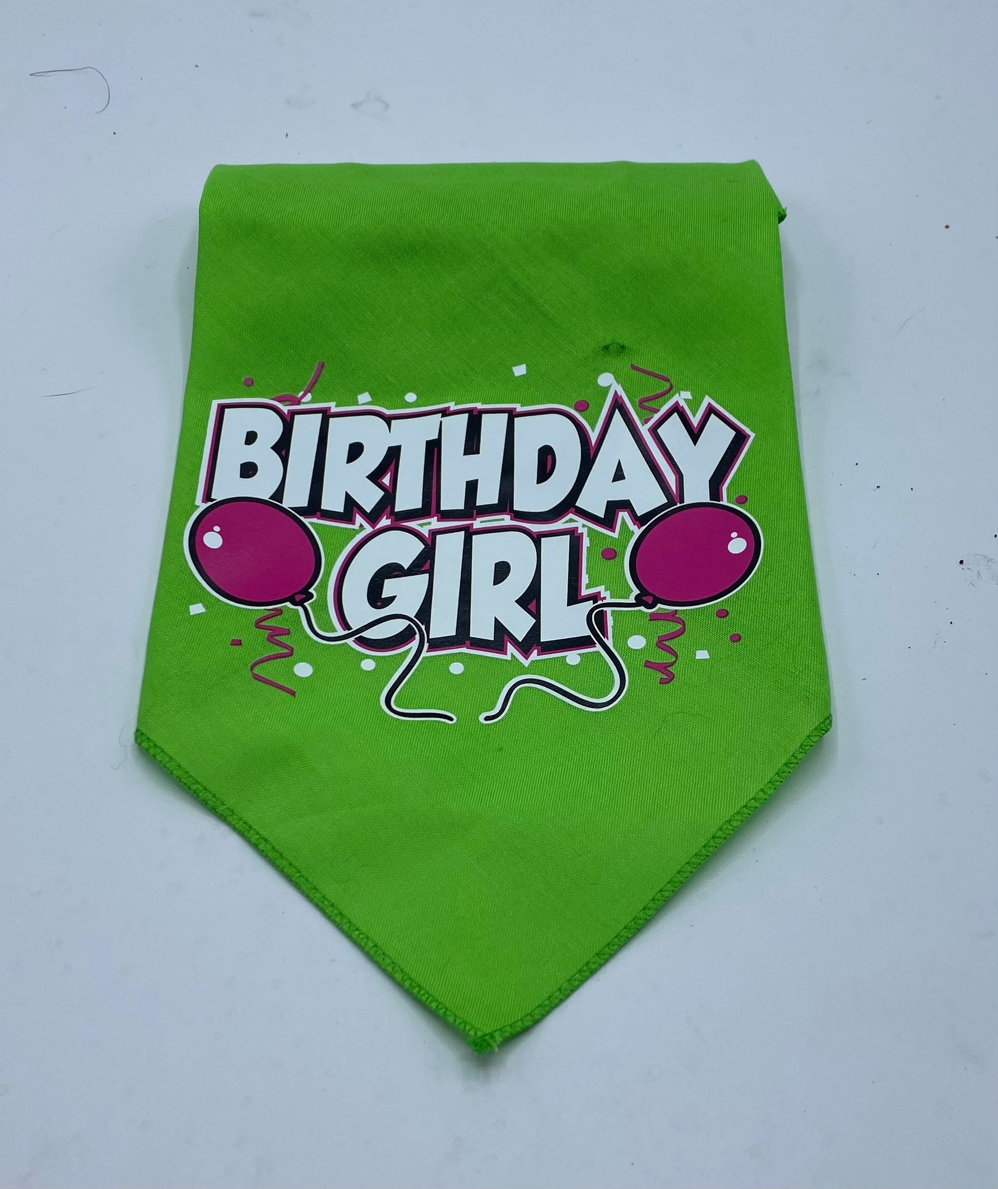 Birthday Girl Dog Bandana.