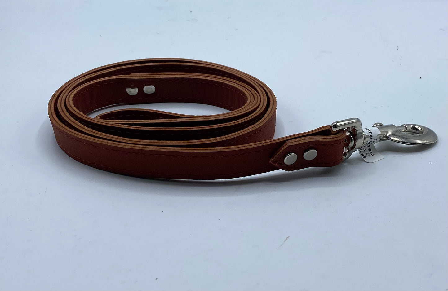 Faded Red Leather Lead 3/4" x 4'