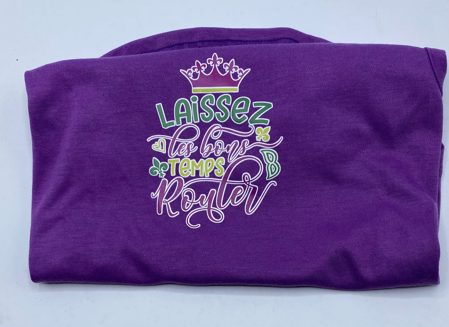 Laissez Les Screen Print Dog Shirt.