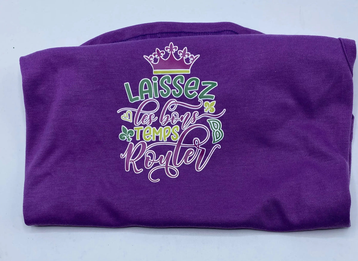 Laissez Les Screen Print Dog Shirt.