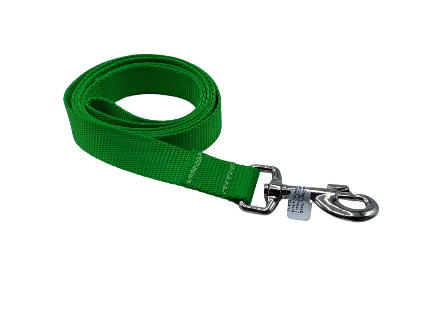Basic Light green Dog Collars and Leads (1" wide).