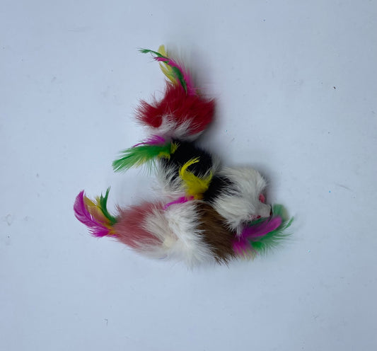 Cozy Mouse w/Feather Tail 2"