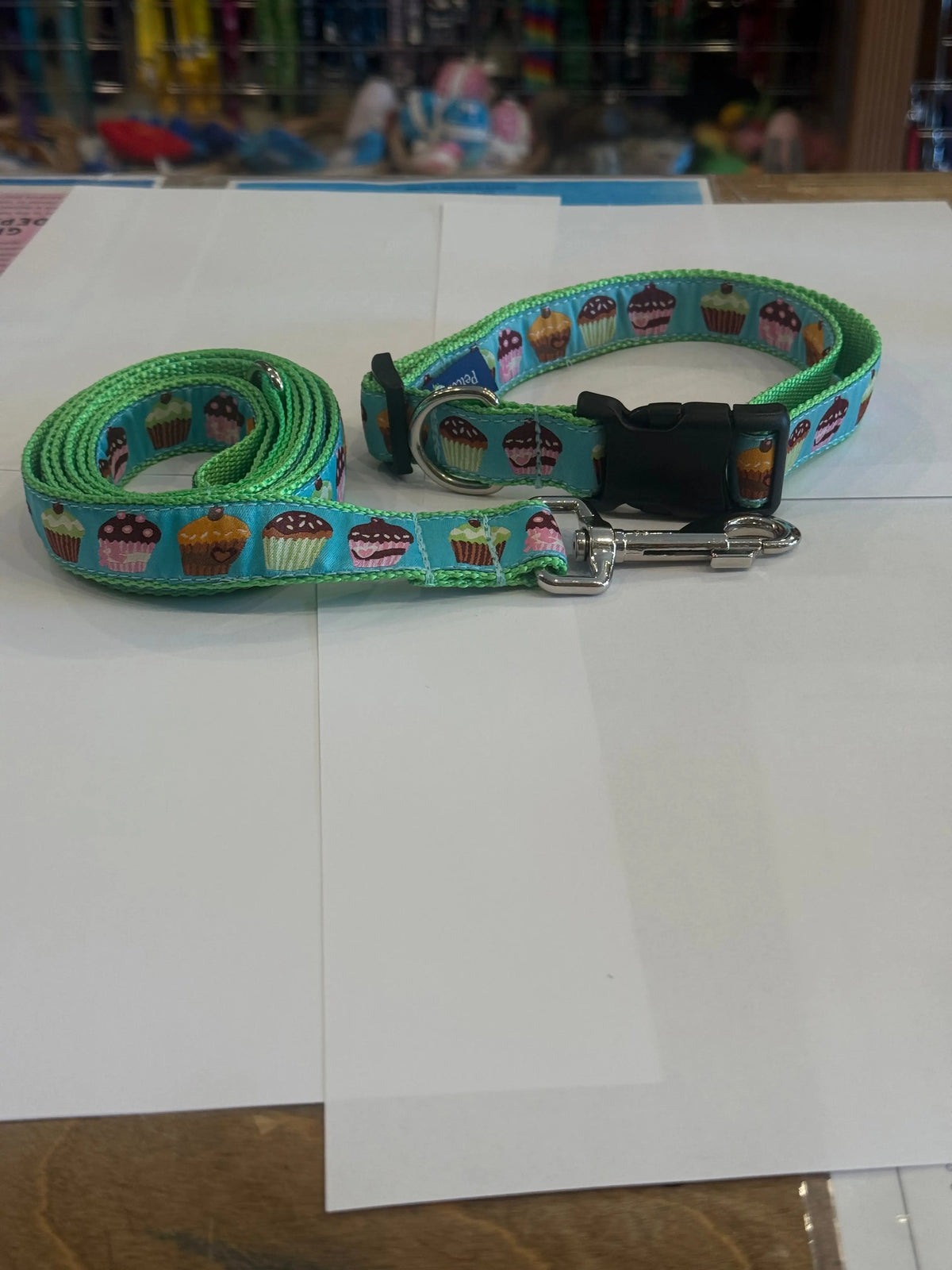 Cute Cupcake Ribbon Collars or leads (1" Wide) NOLAbitchcouture
