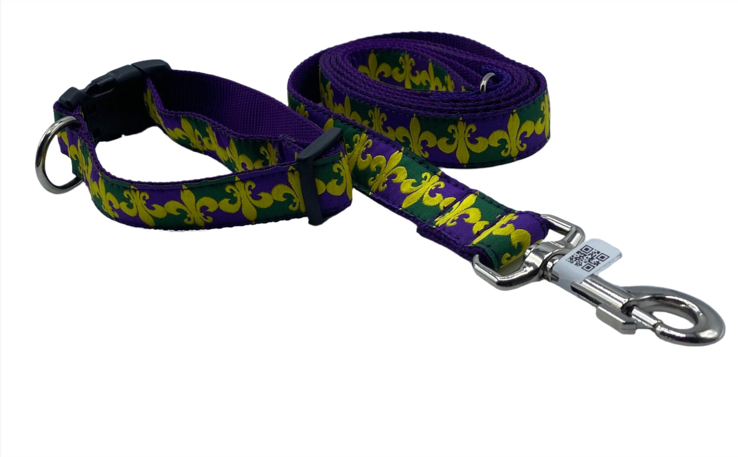 Throw Me Something Dog Collars or Leads (1" Wide).