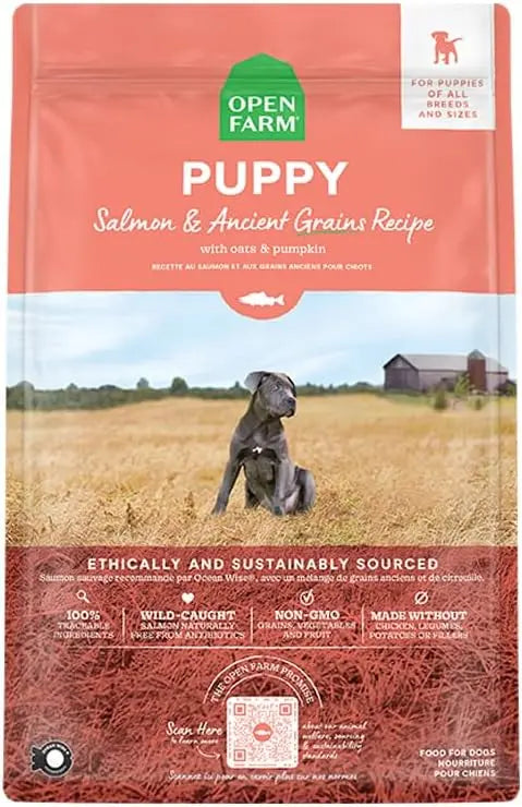 Open Farm Puppy Salmon & Ancient Grains Recipe Dog - 4lb Supreme Pet Supplies (Open Farm)