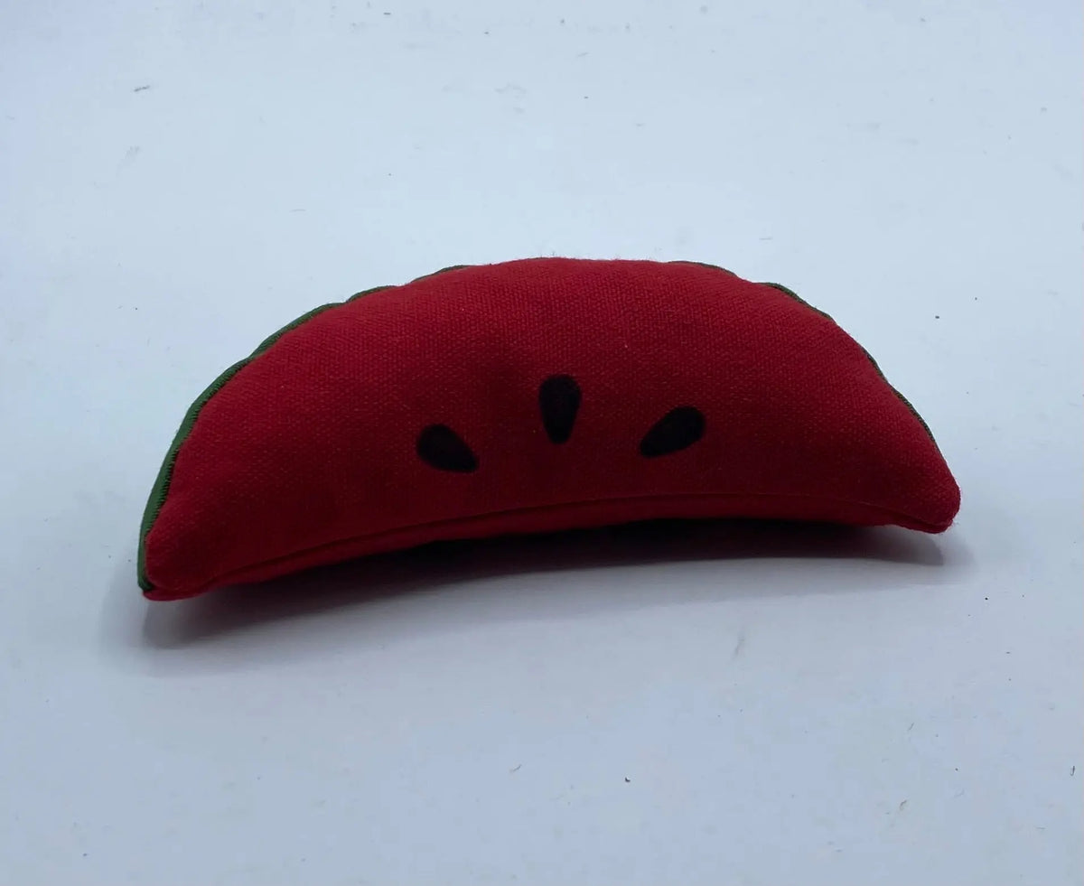 Catnip watermelon cat toy.