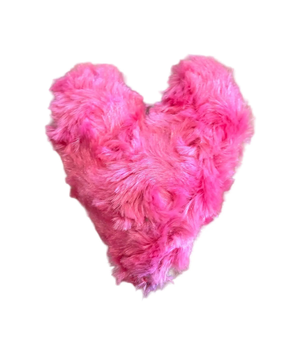 Pink Fuzzy heart catnip toy NOLAbitchcouture