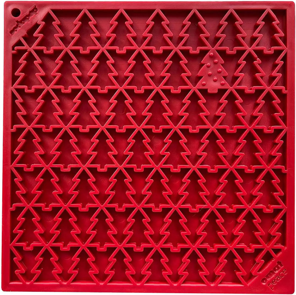 Tree Design "Peace" Mat Enrichment Lick Mat for Dogs & Cats Soda Pup / True Dogs, LLC