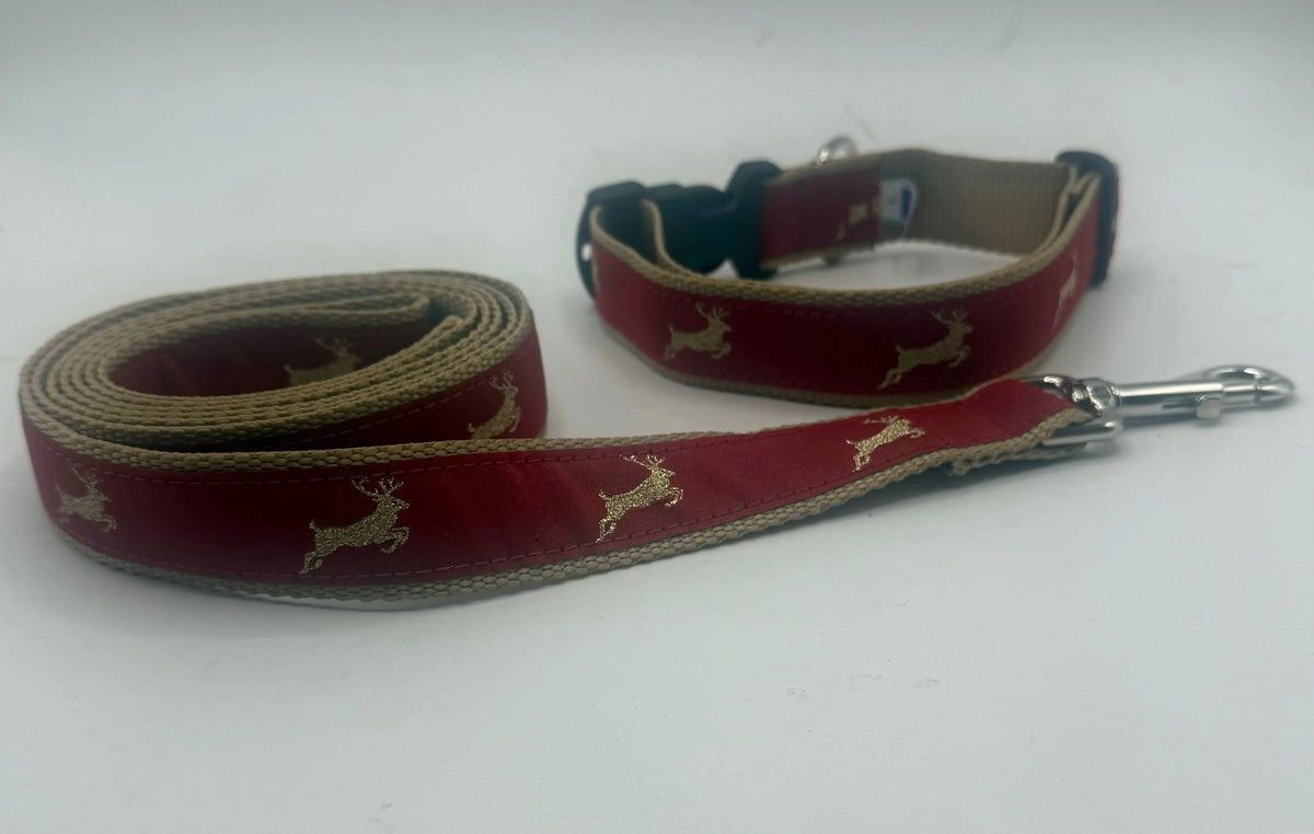Leaping Deer Dog Collars & Leads Ebinger Brother Leather Company / Preston Ribbons
