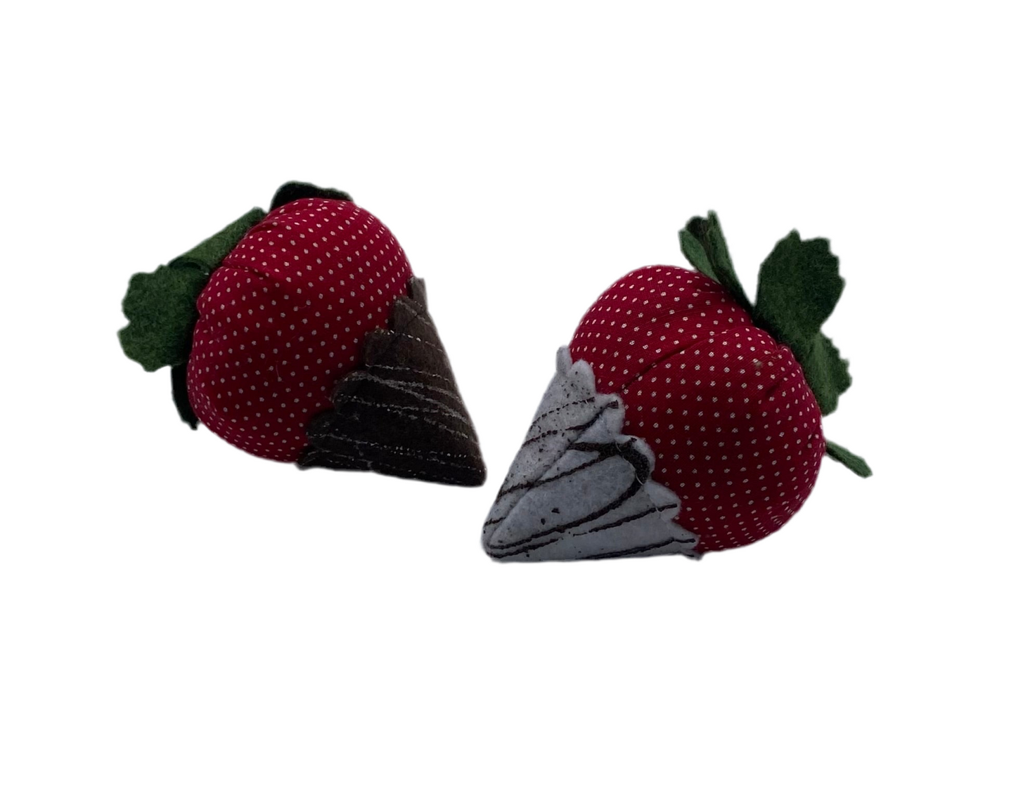 Catnip strawberry cat toy