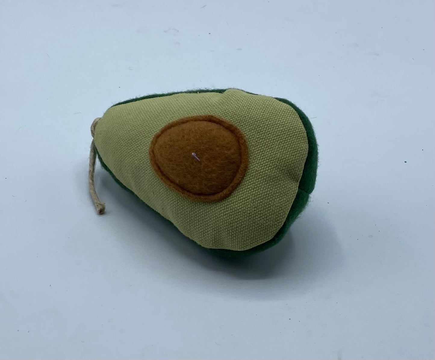 Catnip avocado cat toy.