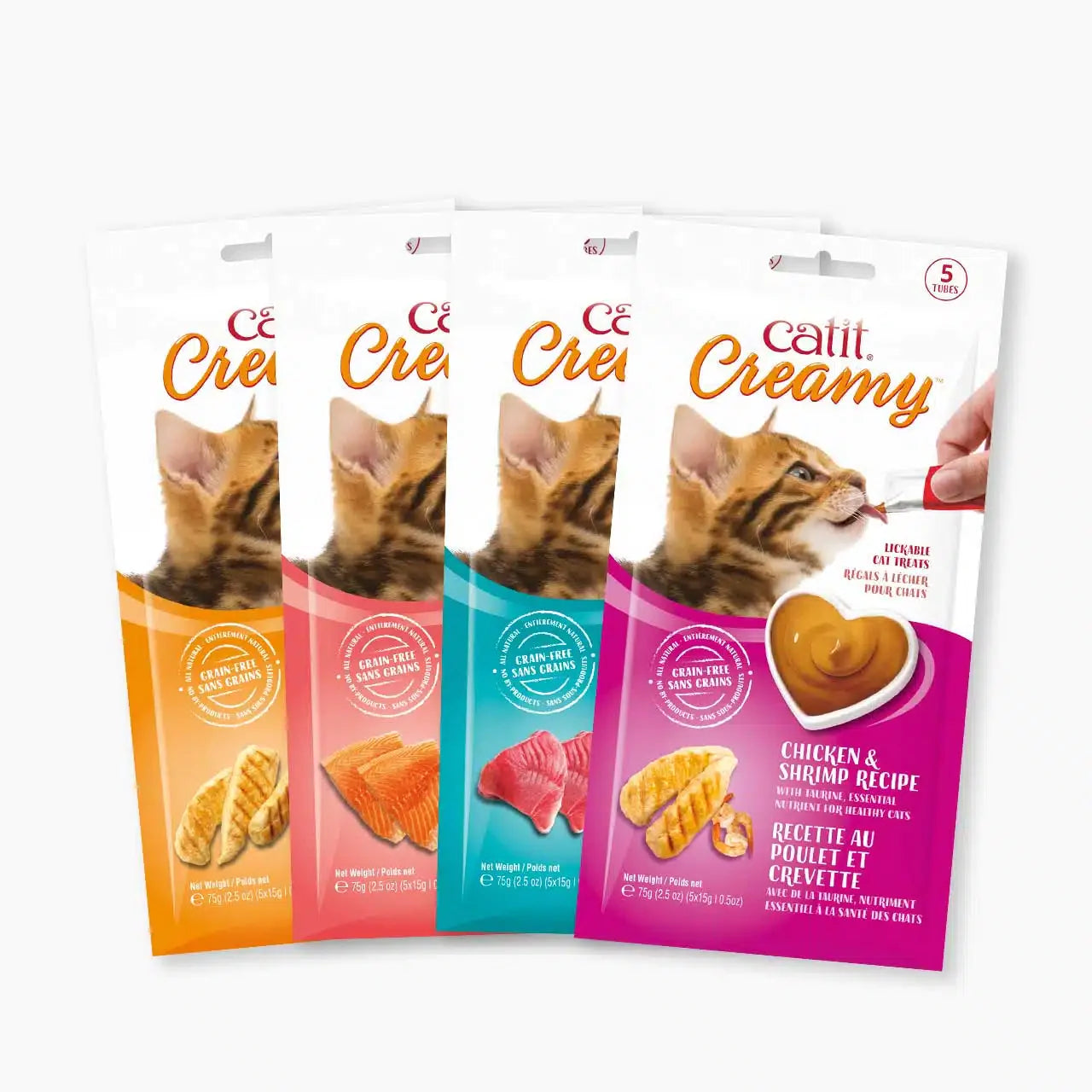 Catit Creamy Cat Treat 5 Pack