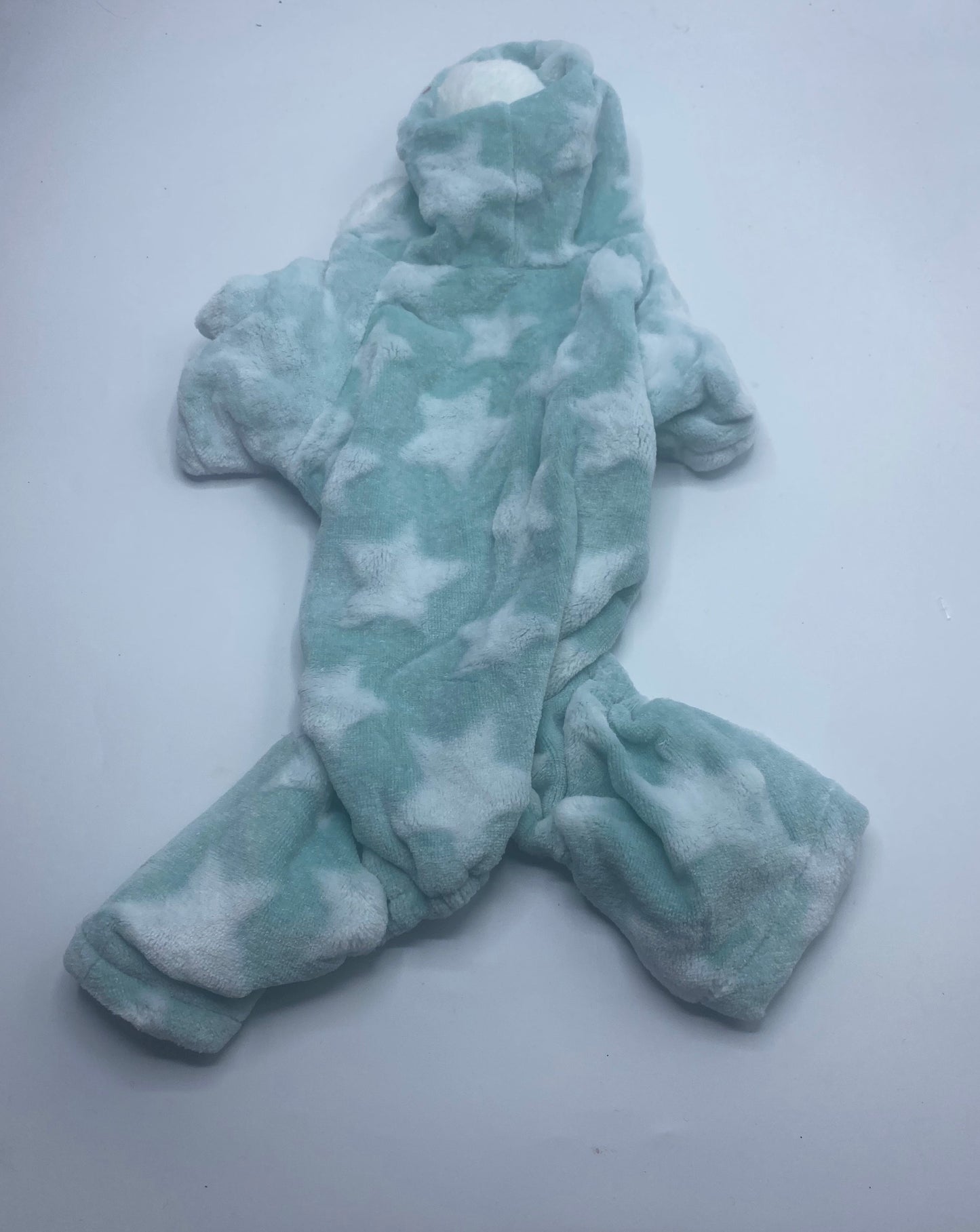 Star Plush Pajamas (green)