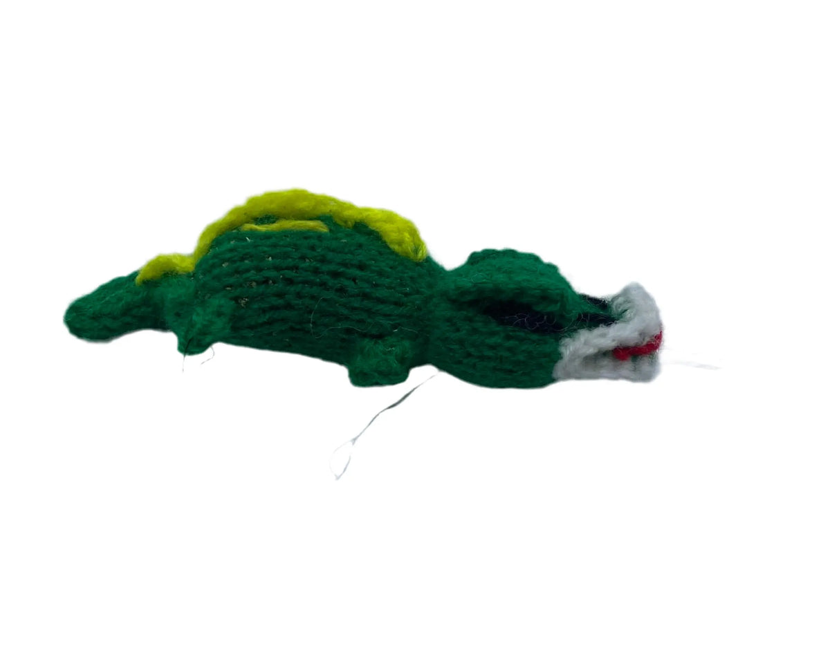 Barn yarn animal (Alligator) Catnip Toy Chilly Dog