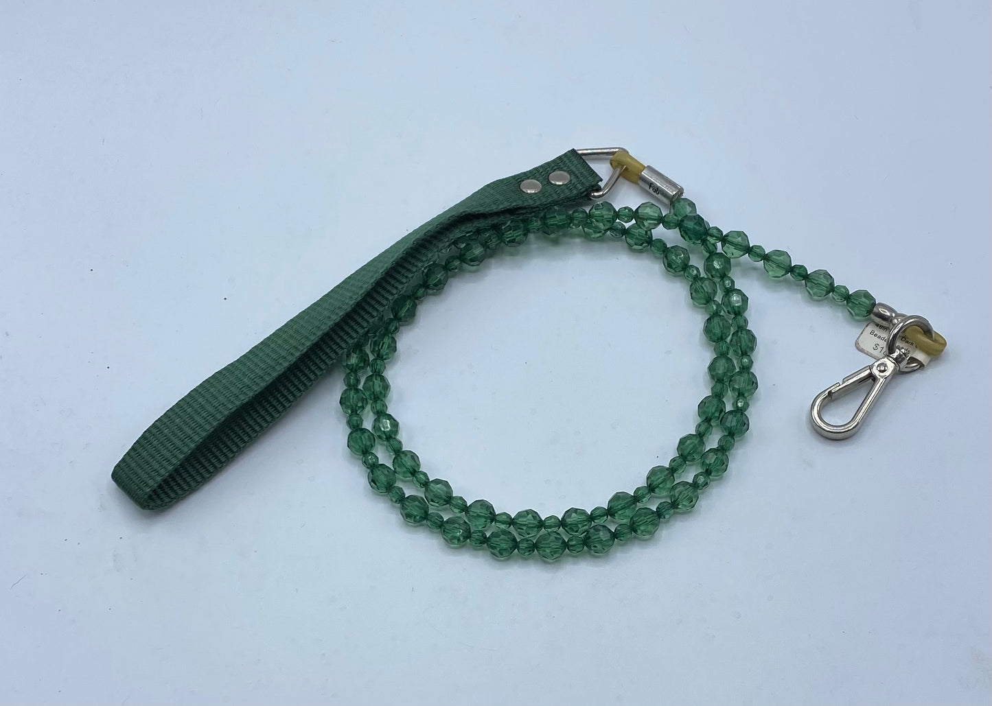 Dark Green Beaded Dog Leads 48".