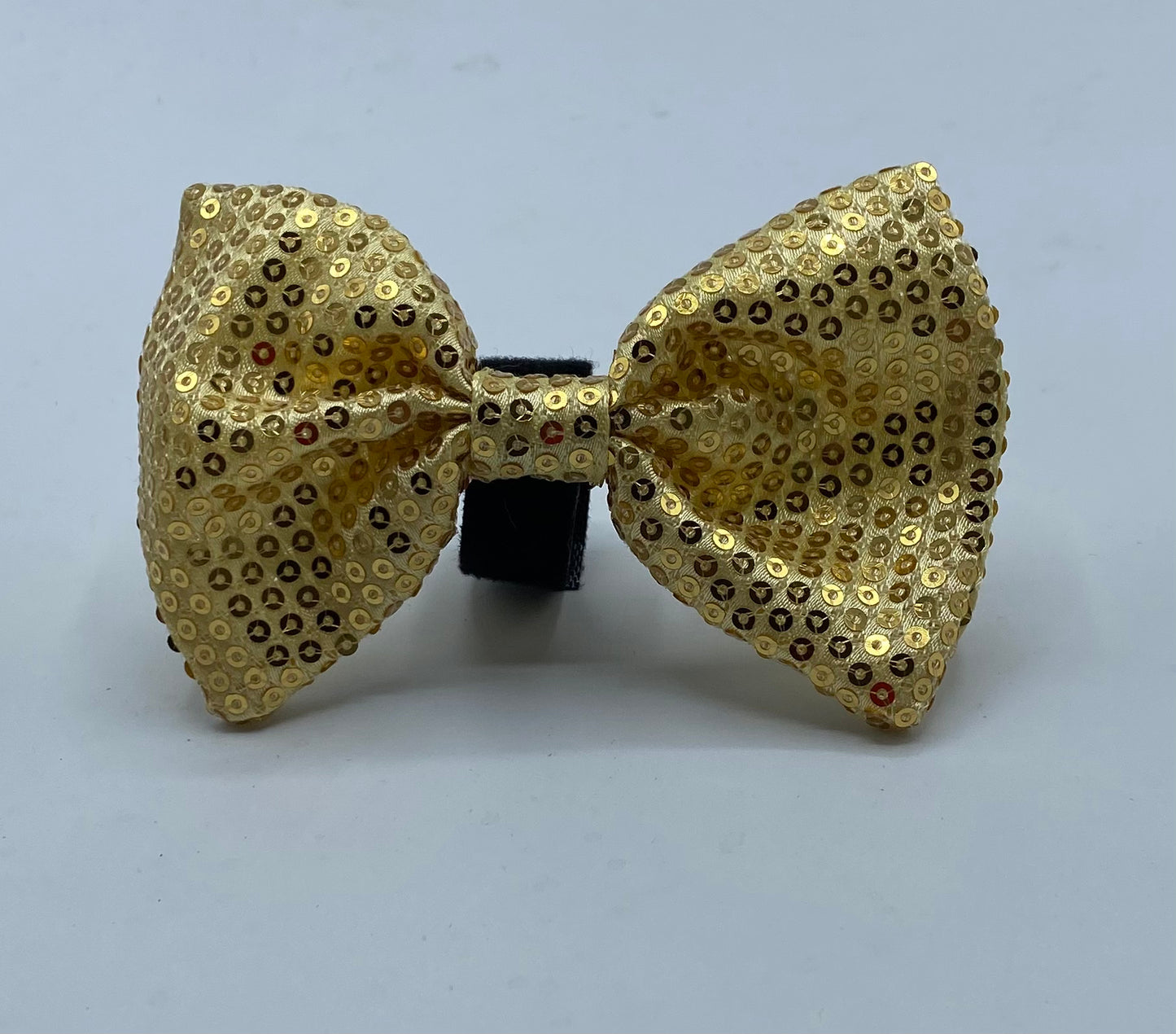 Gold Sequined Pet Bowties.