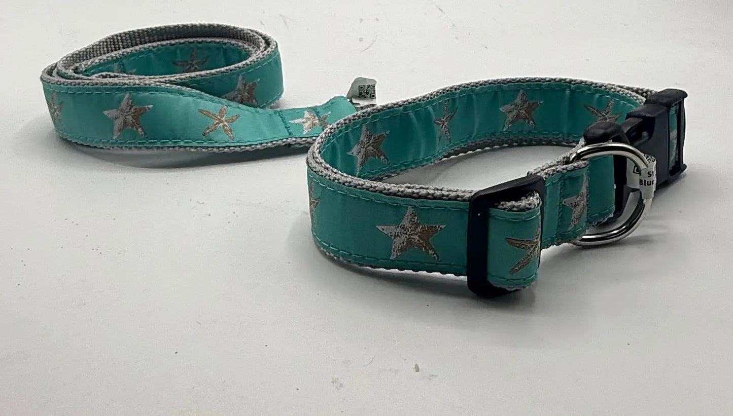 Starfish Lead 4' Blue Ebinger Brother Leather Company / Preston Ribbons