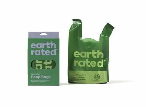 Earth Rated Lavender Easy-Tie Poop Bags.