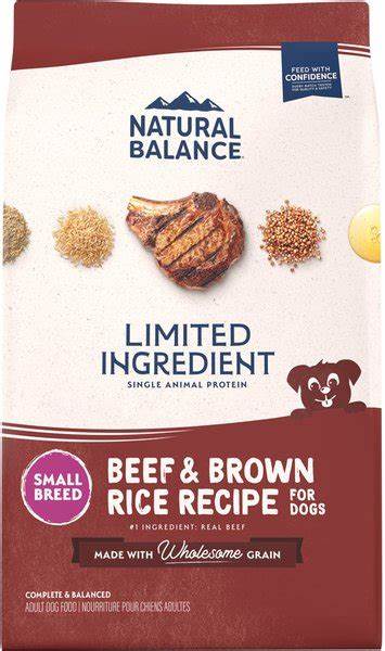 Natural Balance Beef and Brown Rice Dry Dog Food Small Breed.