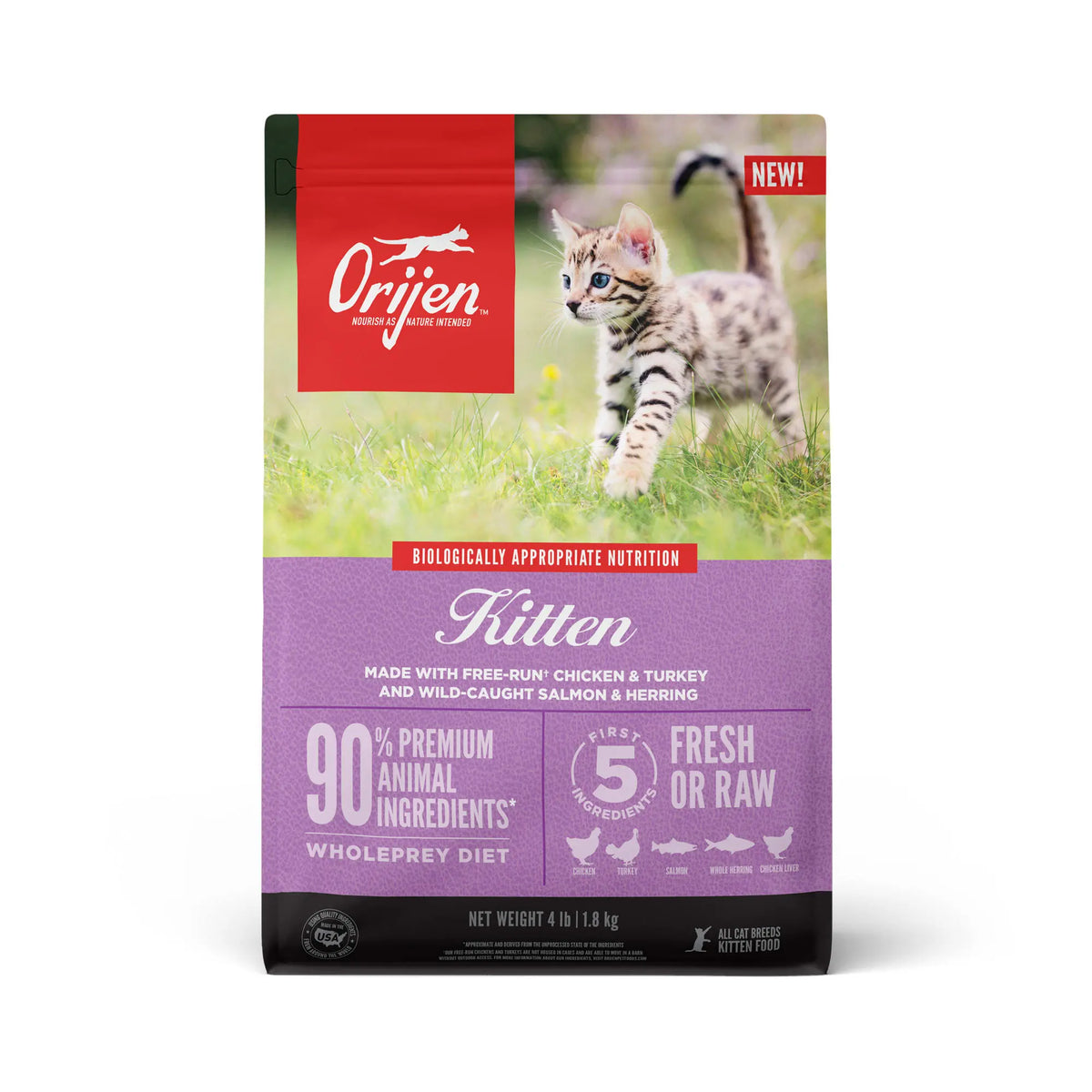 Orijen's Dry Kitten Cat Food.