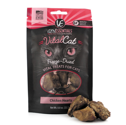 Vital Cat® Freeze-Dried Chicken Hearts Cat Treats, 0.8 oz by Vital Essentials