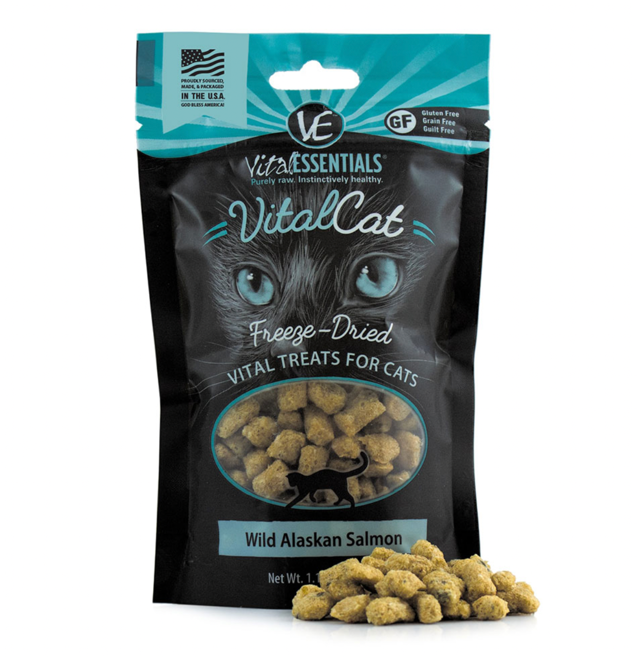 Vital Cat® Freeze-Dried Wild Alaskan Salmon Cat Treats, 1.1 oz by Vital Essentials