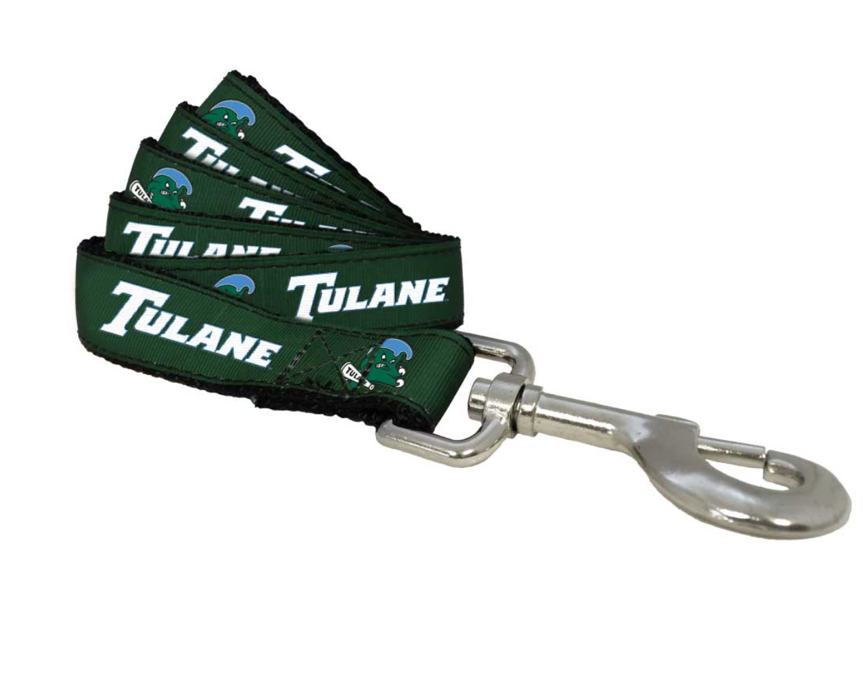 Tulane University Green Wave Dog Leash.