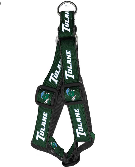 Tulane University  Green Wave  Dog Step-In Harness.