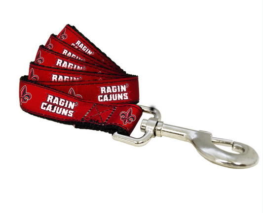 Louisiana at Lafayette Ragin’ Cajuns Dog Leash.