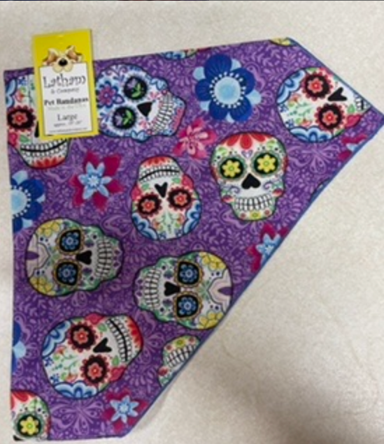 Day of the Dead Pet Bandana