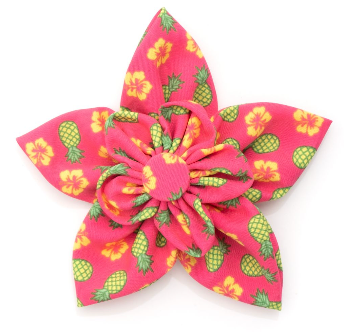 Pineapples Flower Pet Bow