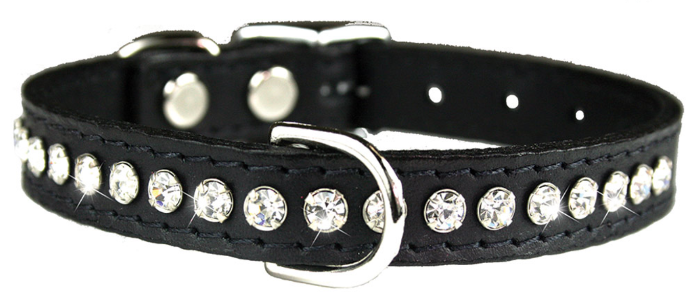 Signature Leather Crystal Collar