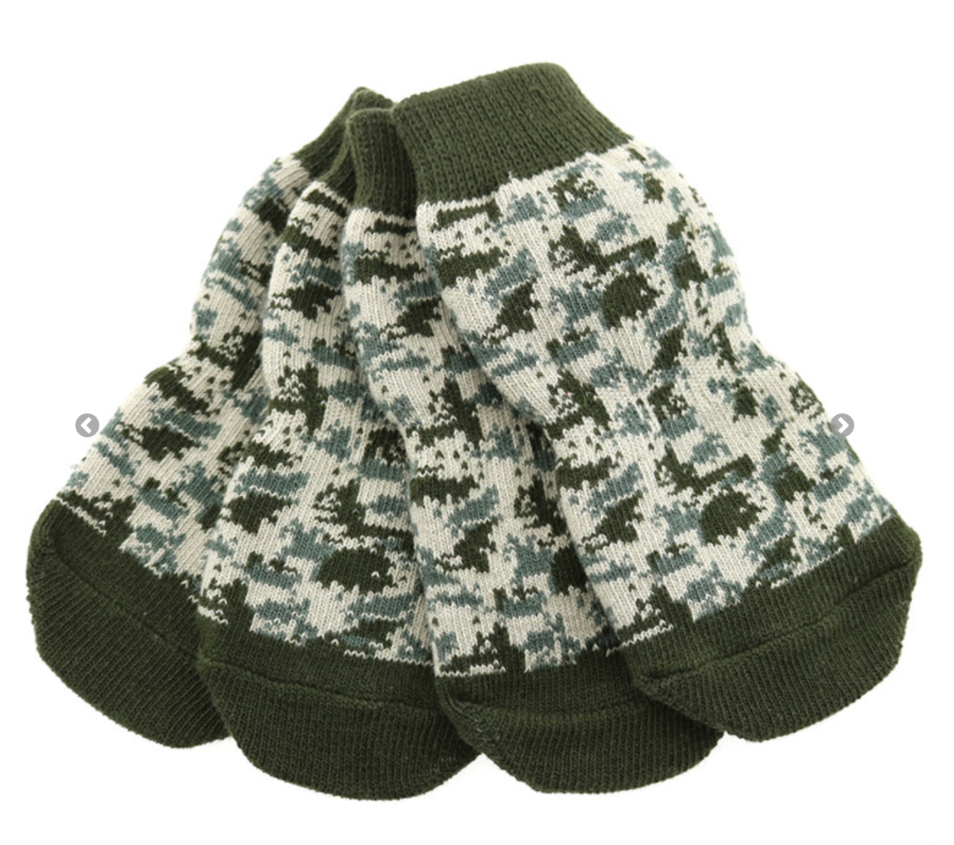 Non-Skid Dog Socks - Camo.