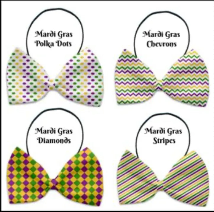 Mardi Gras Pet Bow Ties.