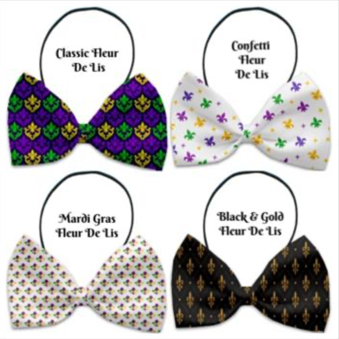 Mardi Gras Pet Bow Ties.