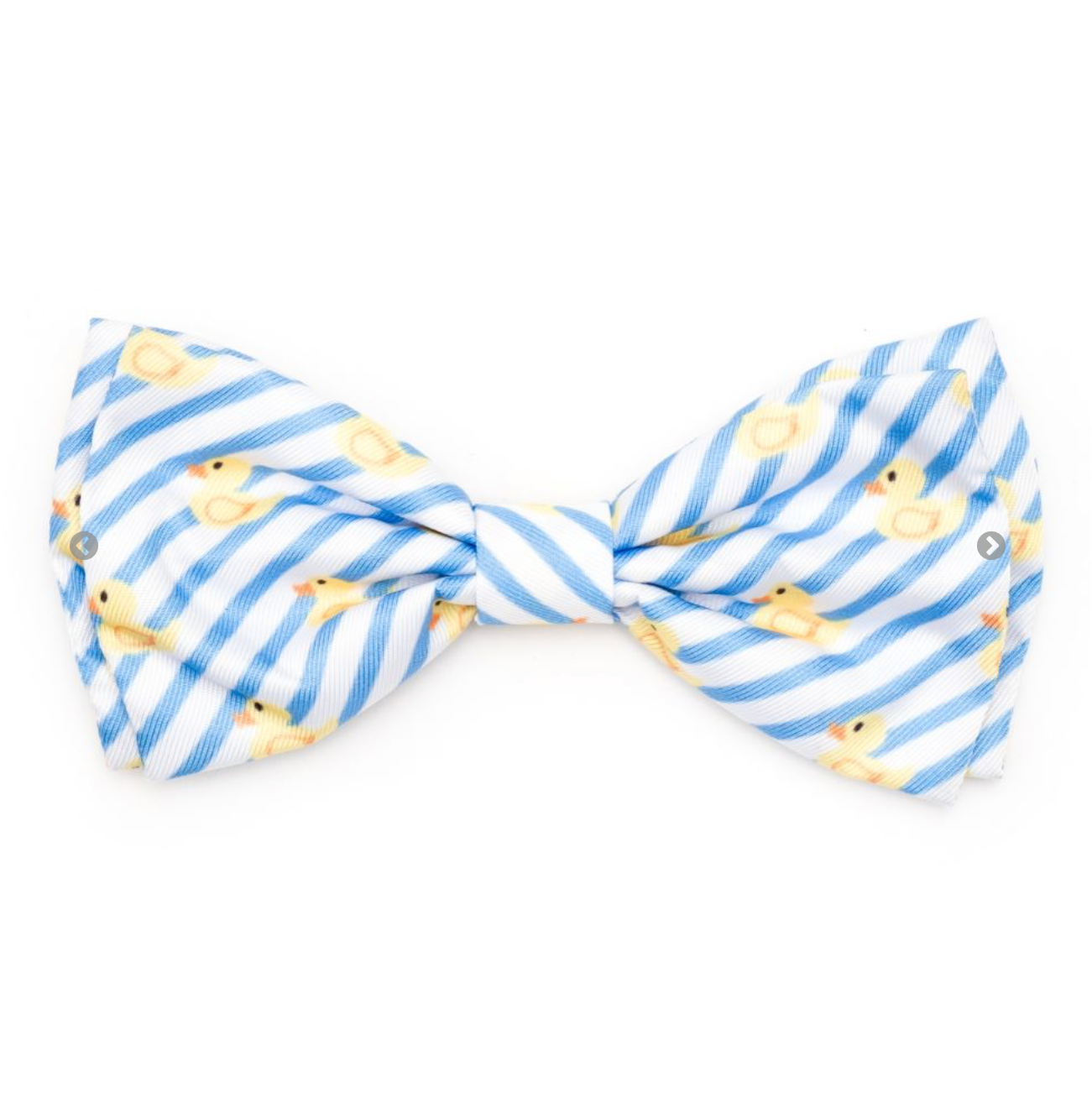 Light Blue/White Stripe Rubber Duck Pet Bow Tie.