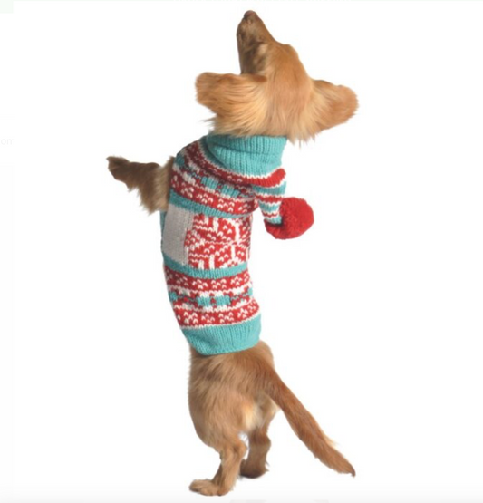 Peppermint Hoodie Dog Sweater