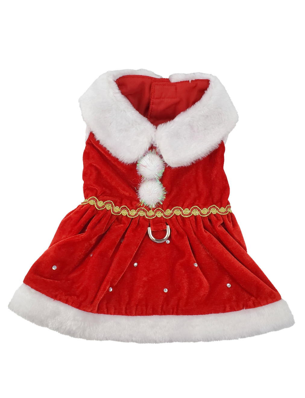 puppy christmas dress pet christmas outfit winter santa dog clothes