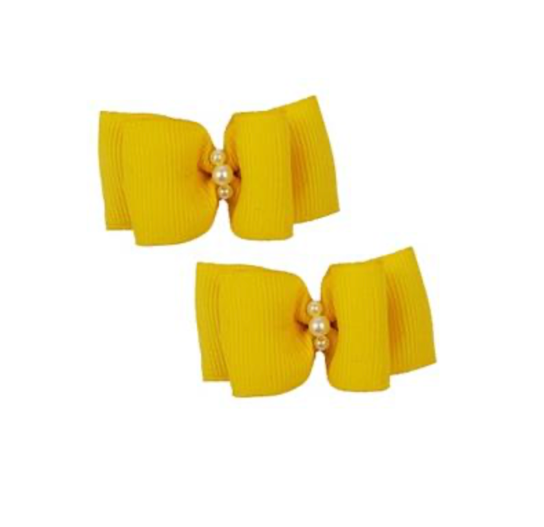 Yellow Hair Bows