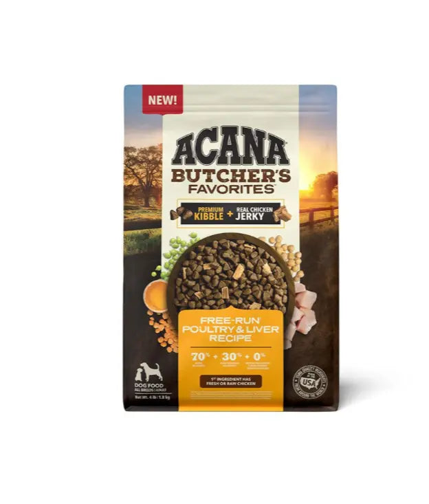 ACANA Butcher's Favorites Free-Run Poultry Dog Food 4lb.