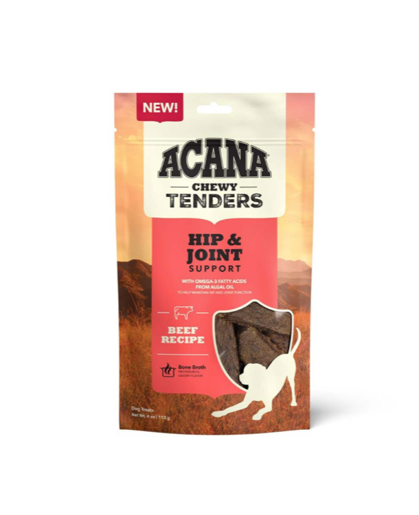ACANA Chewy Tenders Beef Recipe Jerky Dog Treats 4oz.