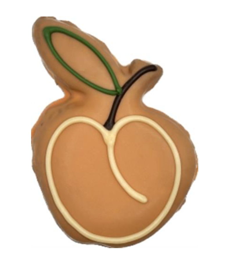 Peach Dog Treat.