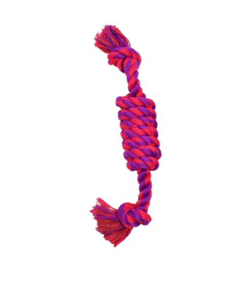 Coil Rope Purple / Magenta 15" Dog Toy.