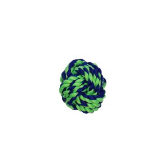 Rope Ball Blue / Green 2.75"