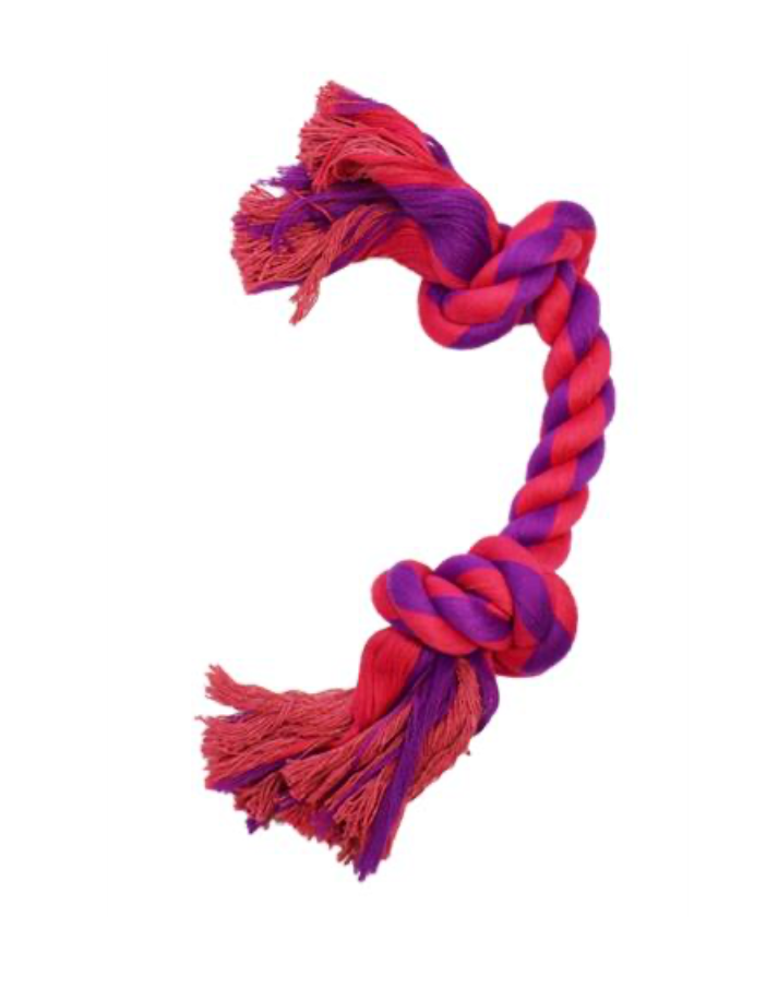 2 Knot Bone Purple / Magenta 14" Dog Toy.